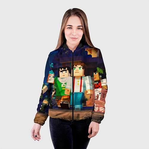 Женская куртка Minecraft Men's / 3D-Черный – фото 4