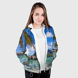 Куртка с капюшоном женская Бора-Бора, цвет: 3D-белый — фото 2