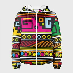 Куртка с капюшоном женская Африка, цвет: 3D-белый