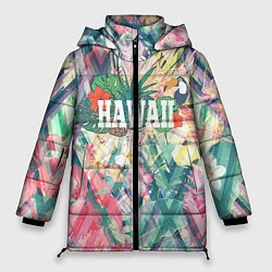Куртка зимняя женская Hawaii Summer, цвет: 3D-черный