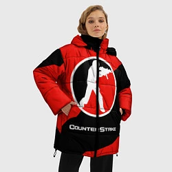 Куртка зимняя женская CS:GO Red Style, цвет: 3D-светло-серый — фото 2