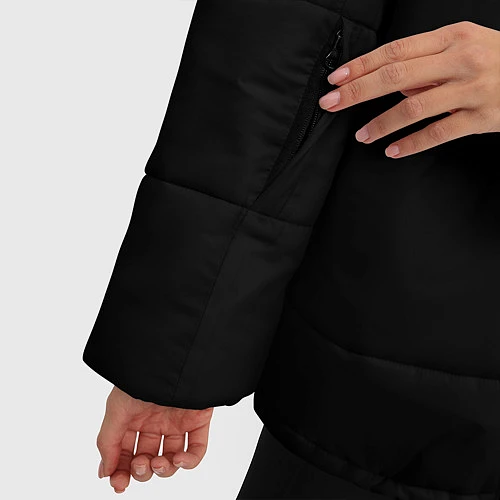 Женская зимняя куртка Покемоны / 3D-Черный – фото 5