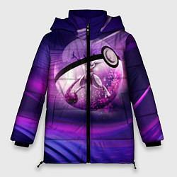 Куртка зимняя женская Pokeball: Violet, цвет: 3D-черный