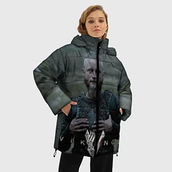 Куртка зимняя женская Vikings: Ragnarr Lodbrok, цвет: 3D-черный — фото 2