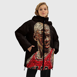 Куртка зимняя женская Michael Jordan, цвет: 3D-красный — фото 2