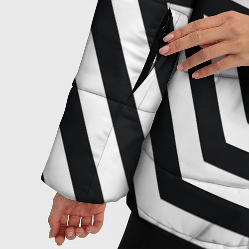 Женская зимняя куртка EXO Geometry / 3D-Черный – фото 5
