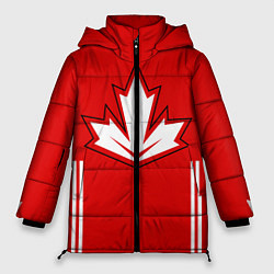 Куртка зимняя женская Сборная Канады: домашняя форма, цвет: 3D-красный