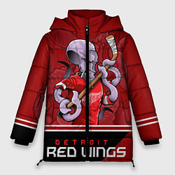 Куртка зимняя женская Detroit Red Wings, цвет: 3D-красный