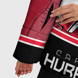 Куртка зимняя женская Carolina Hurricanes, цвет: 3D-красный — фото 2