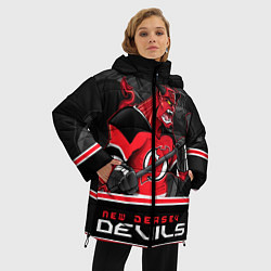 Куртка зимняя женская New Jersey Devils, цвет: 3D-светло-серый — фото 2