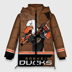 Куртка зимняя женская Anaheim Ducks, цвет: 3D-черный