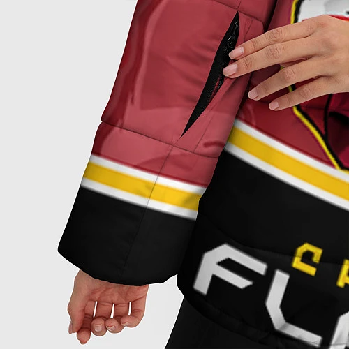 Женская зимняя куртка Calgary Flames / 3D-Черный – фото 5