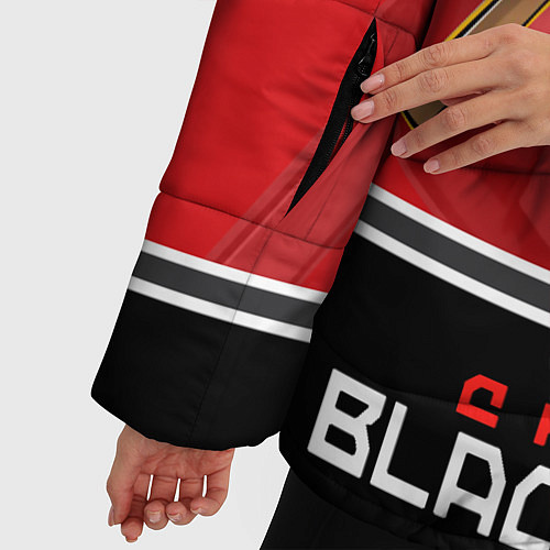 Женская зимняя куртка Chicago Blackhawks / 3D-Черный – фото 5