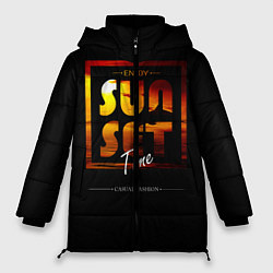 Куртка зимняя женская Sunset Time, цвет: 3D-черный