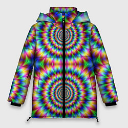 Куртка зимняя женская Grazy fractal, цвет: 3D-черный