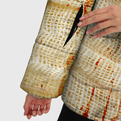 Куртка зимняя женская Бинты 2, цвет: 3D-красный — фото 2