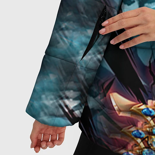 Женская зимняя куртка Мастера меча онлайн / 3D-Черный – фото 5