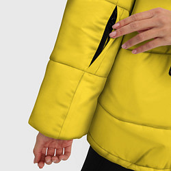 Куртка зимняя женская Гомер-болельщик, цвет: 3D-светло-серый — фото 2