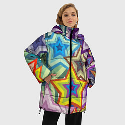 Куртка зимняя женская Звездопад, цвет: 3D-черный — фото 2