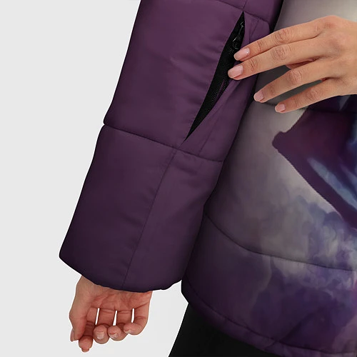 Женская зимняя куртка Перемещение во времени / 3D-Черный – фото 5