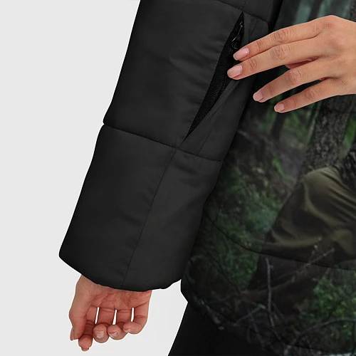 Женская зимняя куртка Военная разведка / 3D-Светло-серый – фото 5