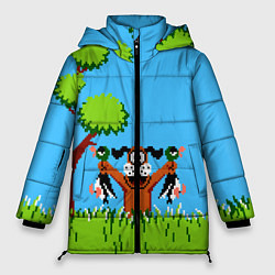Куртка зимняя женская Утиная охота, цвет: 3D-красный