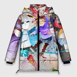 Куртка зимняя женская Герои подземелья, цвет: 3D-черный