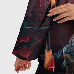 Куртка зимняя женская Skywrath Mage: Red Sky, цвет: 3D-красный — фото 2