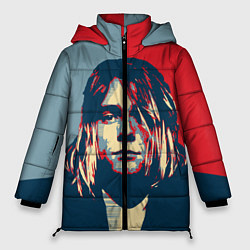 Куртка зимняя женская Kurt Cobain, цвет: 3D-черный