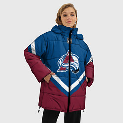 Куртка зимняя женская NHL: Colorado Avalanche, цвет: 3D-светло-серый — фото 2