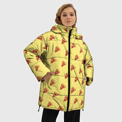 Куртка зимняя женская Рай пиццы, цвет: 3D-светло-серый — фото 2