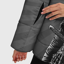 Куртка зимняя женская Мертвый самурай, цвет: 3D-черный — фото 2