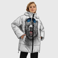 Куртка зимняя женская Счастливый медведь, цвет: 3D-светло-серый — фото 2