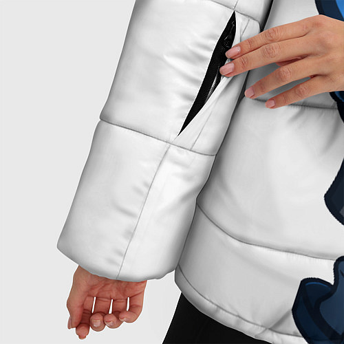 Женская зимняя куртка Undertale / 3D-Черный – фото 5