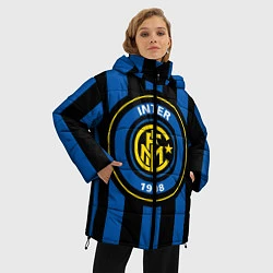 Куртка зимняя женская Inter FC 1908, цвет: 3D-черный — фото 2