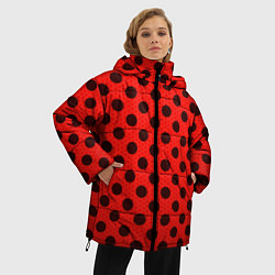 Куртка зимняя женская Леди Баг: узор, цвет: 3D-черный — фото 2