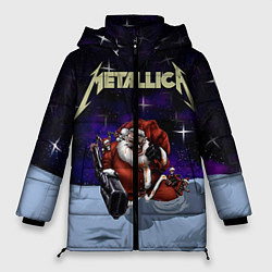 Куртка зимняя женская Metallica: Bad Santa, цвет: 3D-черный