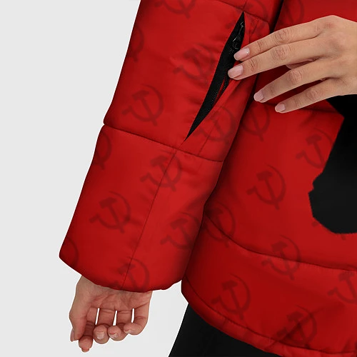 Женская зимняя куртка Communist Party / 3D-Черный – фото 5