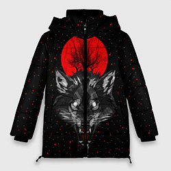 Куртка зимняя женская Кровавая Луна, цвет: 3D-черный