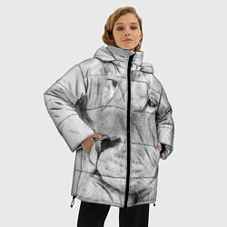 Куртка зимняя женская Мудрый лев, цвет: 3D-черный — фото 2