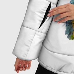Куртка зимняя женская Попугай ара, цвет: 3D-черный — фото 2