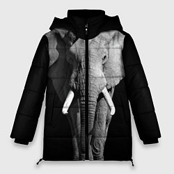 Куртка зимняя женская Старый слон, цвет: 3D-черный