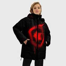 Куртка зимняя женская Gambit: Black collection, цвет: 3D-красный — фото 2