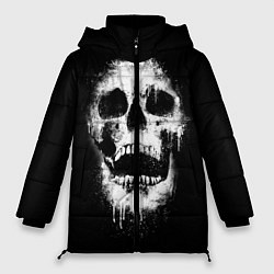 Куртка зимняя женская Evil Skull, цвет: 3D-черный