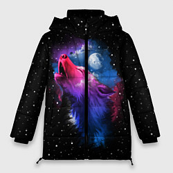 Куртка зимняя женская Воющий волк, цвет: 3D-светло-серый