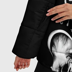Куртка зимняя женская Floral Skeleton, цвет: 3D-черный — фото 2