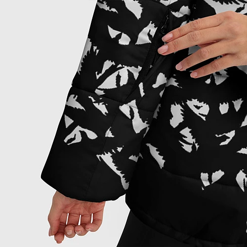 Женская зимняя куртка Птичий вихрь / 3D-Черный – фото 5
