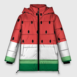Куртка зимняя женская Сочный арбуз, цвет: 3D-красный