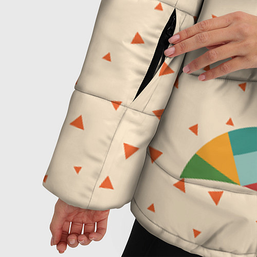 Женская зимняя куртка Осенняя лисичка / 3D-Черный – фото 5