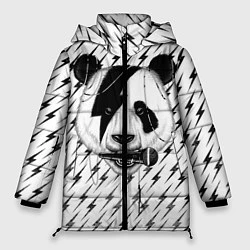 Куртка зимняя женская Панда вокалист, цвет: 3D-черный